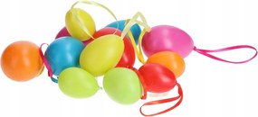 Húsvéti tojás színes lógó dekoráció Húsvétra 12db