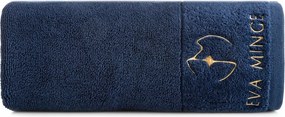 Törölköző 70x140 Gaia by Eva Minge sötétkék Premium 550gr