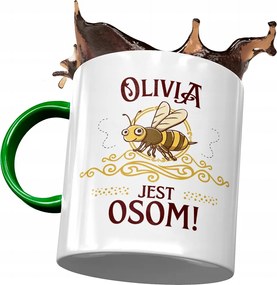 Zöld Bögre Olivia Barátnő Feleség Ajándék Nyomtatott Fotóval