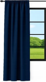 Kész függöny sima 145x240 félsötétítő függöny matt sötétkék