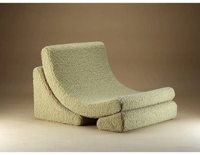 Zöld buklé gyerek fotel Moon – Wigiwama