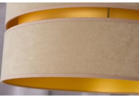 Duolla - Csillár zsinóron DUO 1xE27/15W/230V átm. 40 cm bézs