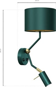 Fali Lámpa Zöld VERDE MILAGRO MLP7873