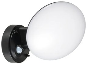 LED kültéri fali lámpa érzékelővel OLAF LED/10W/230V IP44 fekete