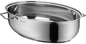 WMF - Ovális sütőedény fedéllel  41x28,5 x18 cm rozsdamentes