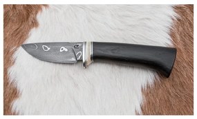 Exkluzív damaszkuszi kés 8,6 cm tölgy/tevecsont