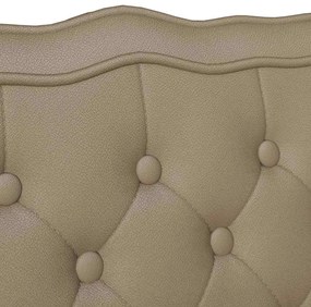 vidaXL Chesterfield Pad Cappuccino 119.5 x 64.5 x 75 cm Műbőr