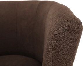 Klub fotel puffal, barna, ROSE