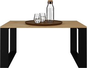Salon Loft modern dohányzóasztal, tölgy-fekete
