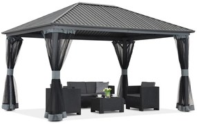 Fém pavilon Szardínia 4x4 Garden Point antracit