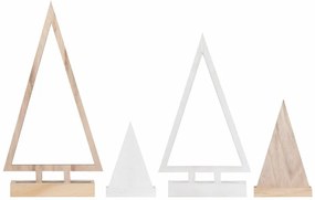 Dekoratív karácsonyi fák NORDIC FOREST, készlet 4 db