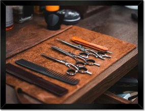 Poszterek keretben 40x30 Barber kiegészítők