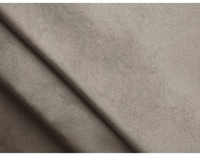 Szürkésbarna kárpitozott ágyneműtartós franciaágy ágyráccsal 180x200 cm Hauke – Makamii