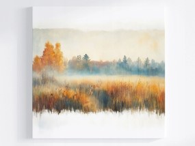 Vászonkép Canvas Tájkép Falu Rét Fák Természet 80x80