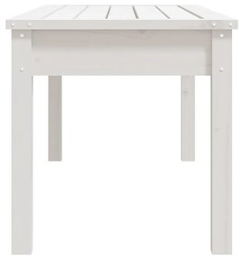 fehér tömör fenyőfa kerti pad 109x44x45 cm