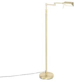Állólámpa sárgaréz LED-del és érintős fényerőszabályzóval - Notia