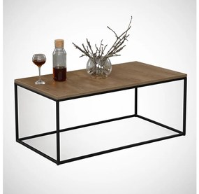 COSCO konferencia asztal 43x95 cm barna/fekete