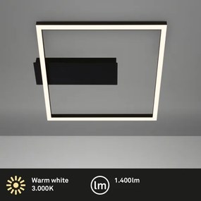 Briloner - LED mennyezeti lámpatest FRAME LED/14W/230V 3000K 30x32 cm fekete