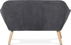 Dvoumístná pohovka, šedá, látka, AK-322 GREY2