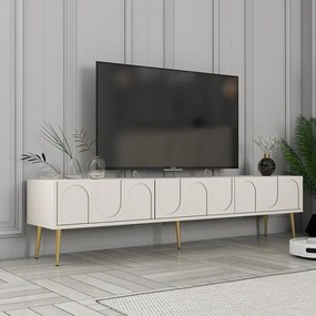 TV szekrény Lyon 43 - Krém, Arany