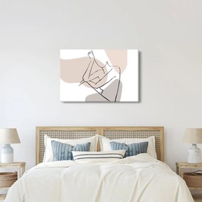 Kép - Női test vonal művészet N⁰1 (90x60 cm)