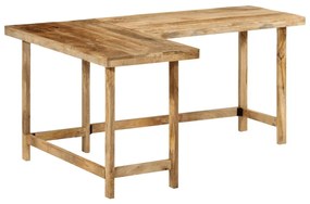 íróasztal 165x110x75 cm tömör fa Mango