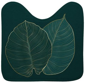 Sötétzöld fürdőszobai kilépő WC-hez 45x45 cm Jade – douceur d'intérieur