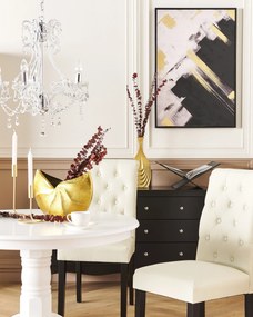 Fekete és fehér keretezett kép 63 x 93 cm SORA Beliani