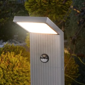 Brilagi - RIANO LED kültéri lámpa érzékelővel LED/8W/230V ezüst