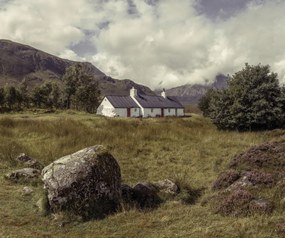 Poszter 60x50cm Glen Coe kunyhĂł, Assaf Frank
