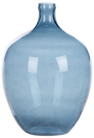 Kék üveg virágváza 39 cm ROTI Beliani