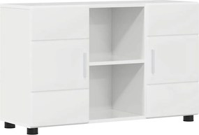 vidaXL Széf FLORIN Magas Fényű Fehér 88,5 x 30,5 x 55,5 cm Faanyag