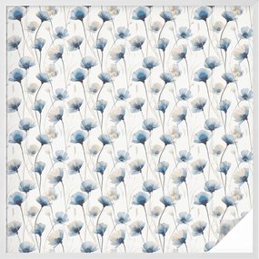 Szélvédőfólia Ablak Adatvédelem Kék virágok 100x100