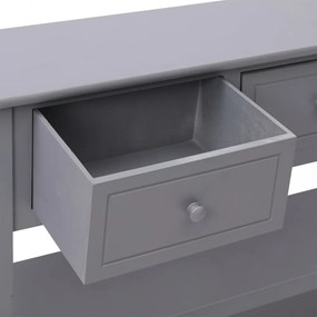 szürke tömör császárfa tálalószekrény 108 x 30 x 76 cm