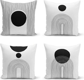 Párnahuzat szett 4 db-os 43x43 cm Simple Arch – Minimalist Cushion Covers