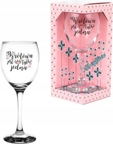 Nagy borospohár a csomagban A királynő csak egy van ajándékba