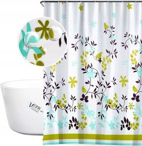 Fürdőszobai zuhanyfüggöny kádhoz akasztós 180x180 cm