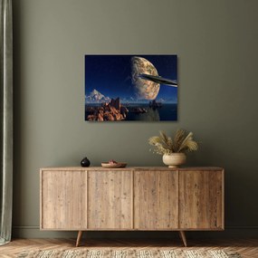 Kép - idegenek érkezése (üvegen) (70x50 cm)