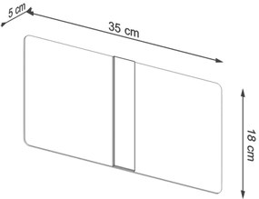 Sollux SL.1006 - Fali lámpa AZALIA 2xG9/40W/230V