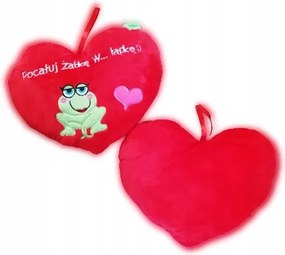 Plüss párna Szív 30cm Valentin Napi béka