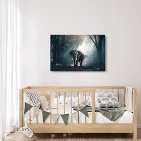 Elefánt a dzsungelben képe (90x60 cm)
