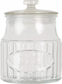 Üvegdoboz fedővel és Home made felirattal 15x20 cm