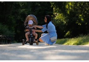 QPlay - Gyermek tricikli 3in1 RITO STAR világos szürke