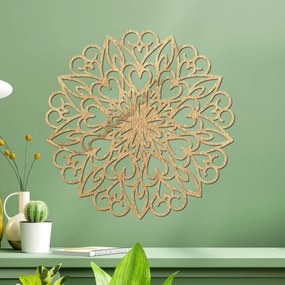 Faragott mandala, fa faldekoráció | FARLIKT