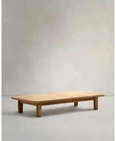 Teakfa kerti dohányzóasztal 70x140 cm Tirant – Kave Home