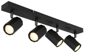 Globo 57918-4B - Spotlámpa JAMES 4xGU10/25W/230V fekete