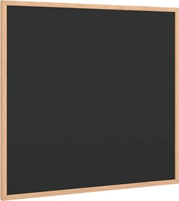 vidaXL fekete krétatábla tömör fenyőfa kerettel 60 x 55 cm
