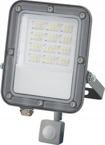 Halogén Led Mozgásérzékelős Fényvető Lámpa 30W 2700lm Prémium Érzékelő