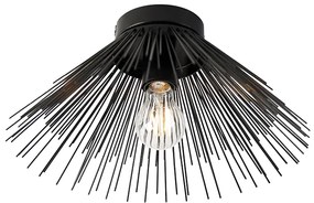 Art Deco mennyezeti lámpa fekete - Broom