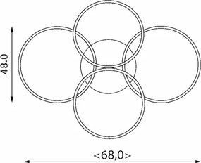 Brilagi - LED állítható mennyezeti lámpa ORBITS LED/49W/230V 3000-6000K + DO